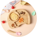 Prato Alimentação Bambu - Coleção Meu Animalzinho (1 Peça)