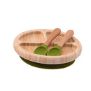 Prato Alimentação Bambu - Prato e Talheres (3 Peças)