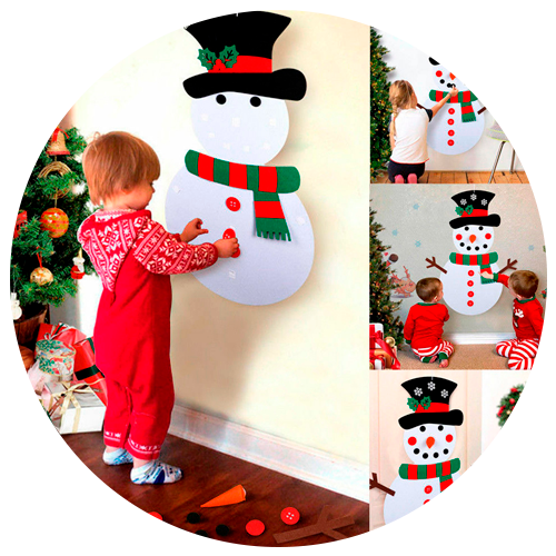 Boneco de Neve Montessori - Se Divirta no Natal