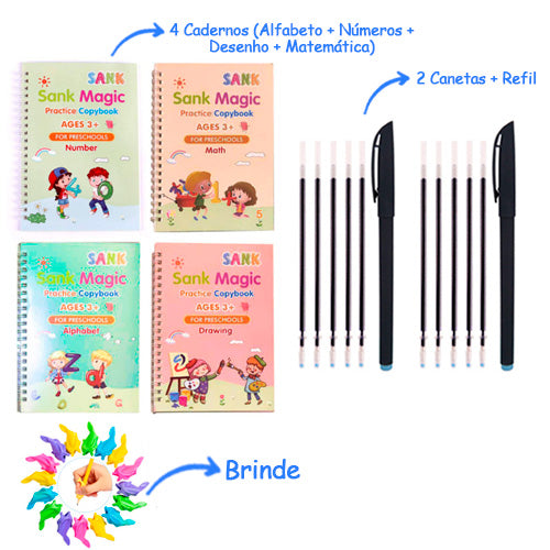 Caderno de Caligrafia Montessori - Pratique, Aprende e Brinque!