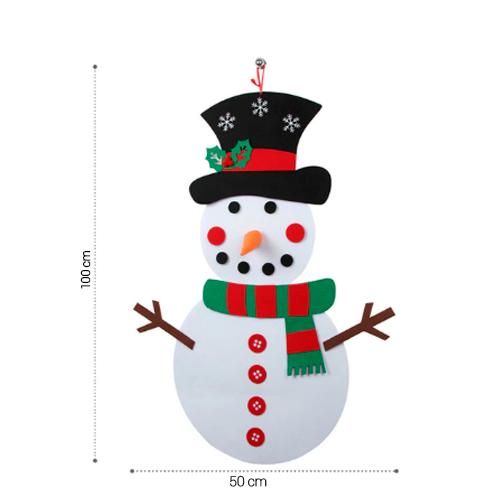 Boneco de Neve Montessori - Se Divirta no Natal